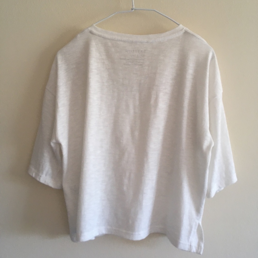 ★SOLD★Drop Shoulder V-neck T-shirt - Picture 7 of 8